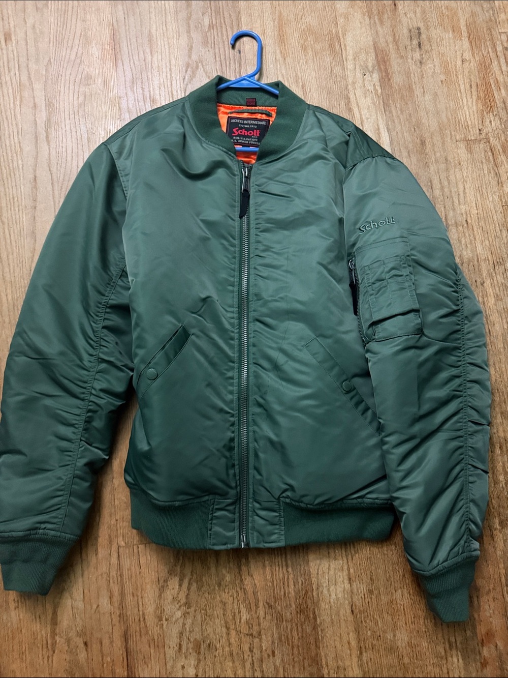 Scott Green Bomber Jacket - Men's Military-Style Flight Jacket